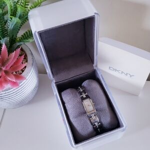 DKNY Stainless Steel Bracelet Watch with Crystal Accents (Model: NY3366)